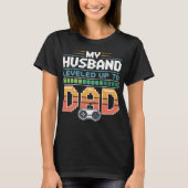 Vaderdag Gamer Dad Level Up Man Gift T-shirt (Voorkant)