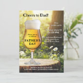 Vaderdag Garden Photo Party Kaart (Staand voorkant)