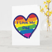 Vaderdag Gay Pride Kaart (Gele Bloem)