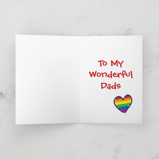 Vaderdag/Gay Pride Kaart (Binnen)