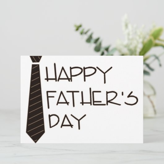 VADERDAG GEBEURTENISINVITATIE KAART (Staand voorkant)