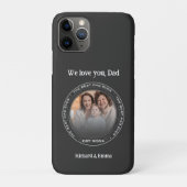 Vaderdag Gedenkelijke familie foto beste vader Case-Mate iPhone Case (Achterkant)