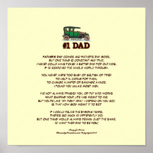 vaderdag gedicht bij vrouw poster