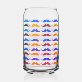 Vaderdag Gekleurde baarden Custom Namen & Bericht Blikvorm Glas