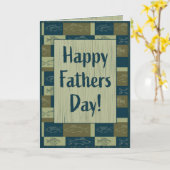 Vaderdag, geluk is een visuitje met papa kaart (Gele Bloem)