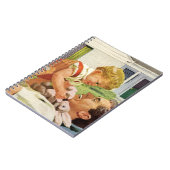  vaderdag, gelukkige familie in de voorsteden notitieboek (Linkerzijde)