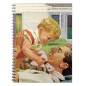  vaderdag, gelukkige familie in de voorsteden notitieboek (Voorkant)