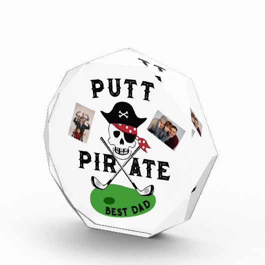 #vaderdag gepersonaliseerd cadeau voor Golfer Dad  Fotoblokken (Rechts)