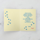 Vaderdag gepersonaliseerd van uw poedelhond feestdagen kaart (Binnen)