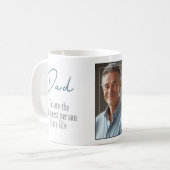 Vaderdag Gepersonaliseerde Foto Vader Gift Koffie Koffiemok (Voorkant links)