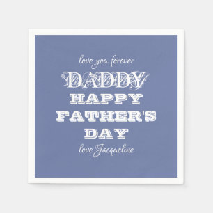 Vaderdag Gepersonaliseerde Papa Papier Napkins Servet