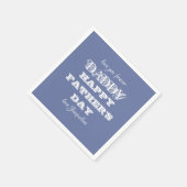 Vaderdag Gepersonaliseerde Papa Papier Napkins Servet (Hoek)