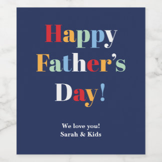 Vaderdag Gepersonaliseerde wijnlabels Wijn Etiket