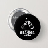 Vaderdag gepromoveerd tot opa ronde button 5,7 cm (Voorkant /achterkant)
