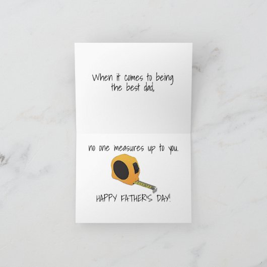 Vaderdag Gereedschap Vouwbare Wenskaart Kaart (Binnen)