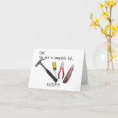 Vaderdag Gereedschap Vouwkaart Kaart (Gele Bloem)