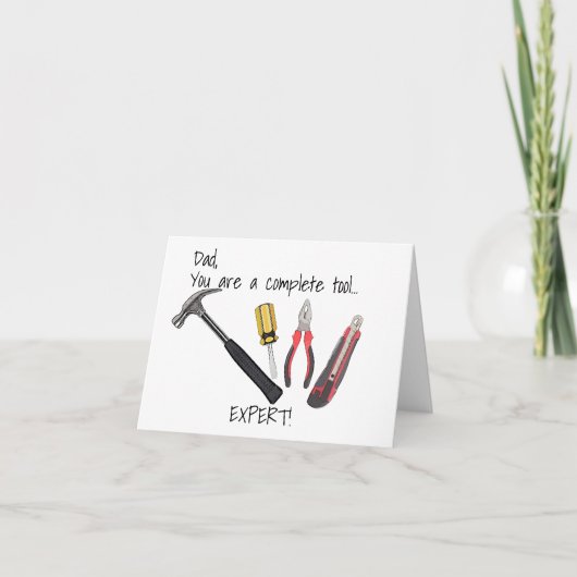 Vaderdag Gereedschap Vouwkaart Kaart (Voorkant)