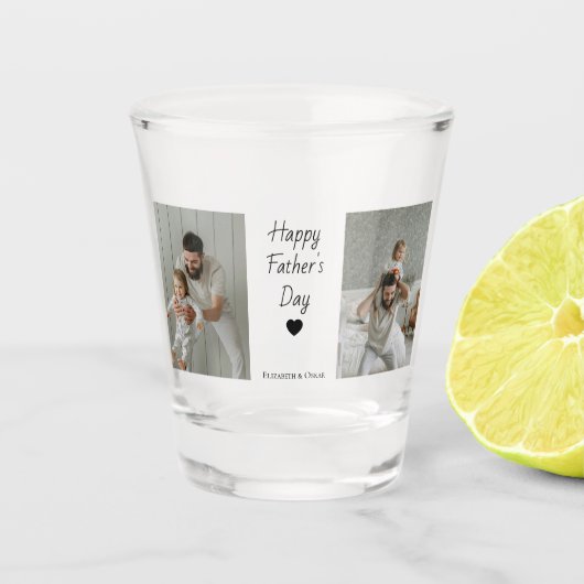 Vaderdag geschoten glas – foto & Kinder namen (Voorkant)