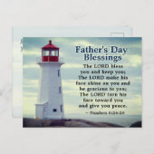 Vaderdag, getallen 6:24 vuurtoren briefkaart (Voorkant / Achterkant)