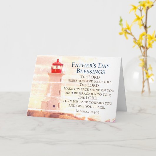 Vaderdag, getallen 6:24 vuurtoren kaart (Gele Bloem)