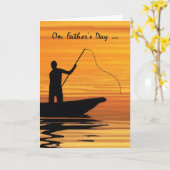 Vaderdag Gevist op zonsondergang in Boat Kaart (Gele Bloem)