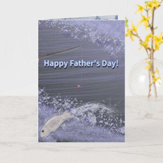 Vaderdag Geviste Kaart (Gele Bloem)