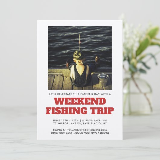 vaderdag Geviste uitnodiging (Staand voorkant)