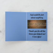 Vaderdag Gevouwen Wenskaart Kaart (Binnen)