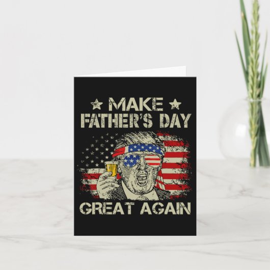 Vaderdag Geweldig Weer Papa Ltsp Grappig Donald Tr Kaart (Voorkant)