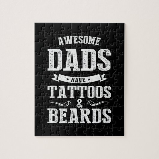 Vaderdag Geweldige Dads hebben Tattoos Legpuzzel (Verticaal)