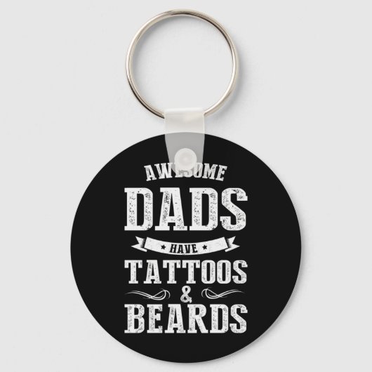 Vaderdag Geweldige Dads hebben Tattoos Sleutelhanger (Voorkant)