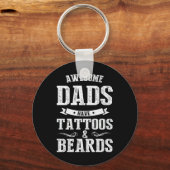 Vaderdag Geweldige Dads hebben Tattoos Sleutelhanger (Voorkant)