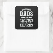 Vaderdag Geweldige Dads hebben Tattoos Vierkante Sticker (Tas)
