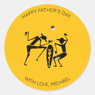 Vaderdag Geweldige Moonlight Dance Ronde Sticker