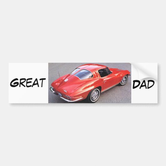 Vaderdag geweldige vader bumpersticker (Voorkant)