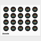 Vaderdag Geweldige zoals mijn dochter voor papa Ronde Sticker (Vel)