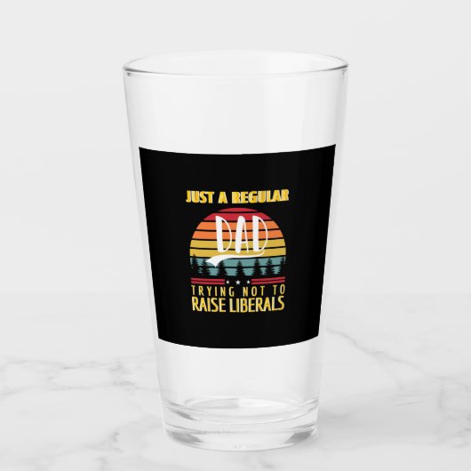 Vaderdag | Gewoon een gewone vader Glas (Voorkant)