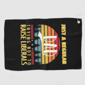 Vaderdag | Gewoon een gewone vader Golfhanddoek (Horizontaal)