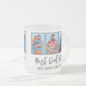 Vaderdag Gift Best Pap Ever Photo Collage Matglas Koffiemok (Voorkant rechts)