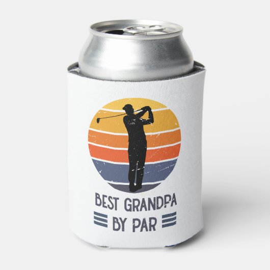 Vaderdag Gift | Beste opa op par Blikjeskoeler (Blikje Voorkant)