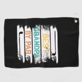 Vaderdag Gift | Beste opa op par Golfhanddoek (Horizontaal)