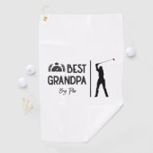 Vaderdag Gift | Beste opa op par Golfhanddoek (Insitu)