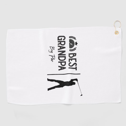 Vaderdag Gift | Beste opa op par Golfhanddoek (Horizontaal)