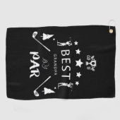 Vaderdag Gift | Beste opa op par Golfhanddoek (Horizontaal)