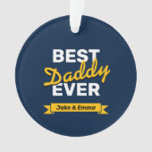 Vaderdag Gift | Beste papa ooit Ornament (voorkant)