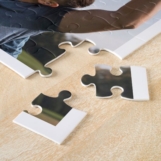 Vaderdag Gift Beste vader ooit 8 Fotocollage Legpuzzel (Zijkant)