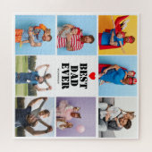 Vaderdag Gift Beste vader ooit 8 Fotocollage Legpuzzel (Horizontaal)