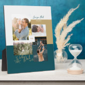 Vaderdag gift Beste vader ooit Foto Collage Plaq Fotoplaat (Zijkant)