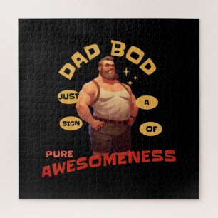 Vaderdag Gift Dad Bod Geweldige Legpuzzel
