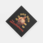 Vaderdag Gift | Dad Bod Geweldige Servet (Hoek)